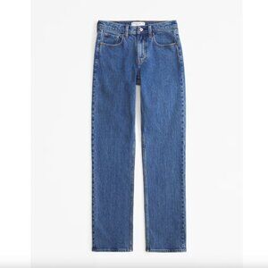 Abercrombie & Fitch Size 34 x 18L The 90's Strait Mid Rise Jeans